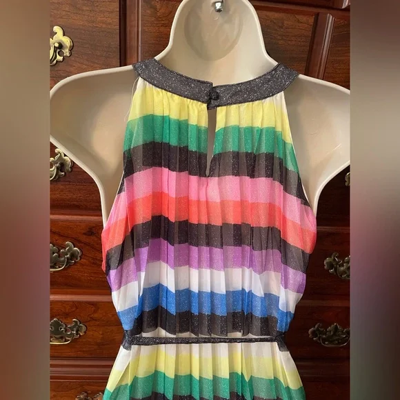 New York & Company Colorful Striped Maxi Dress - Picture 2 of 4